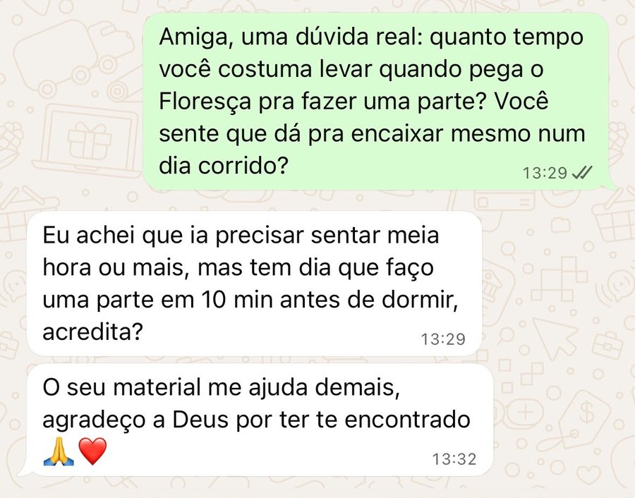 Depoimento real de cliente Floresça