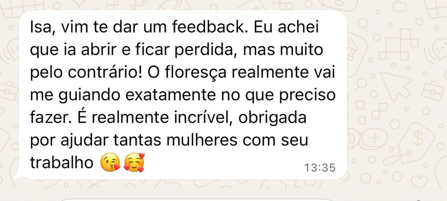 Depoimento real de cliente Floresça